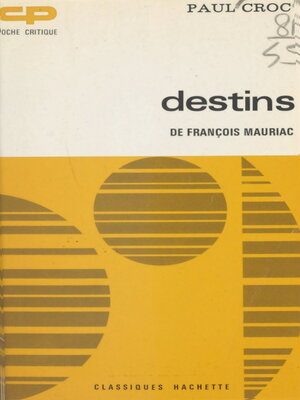 cover image of Destins, de François Mauriac